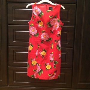FREE SHIPPING CATALYST Red Floral Print Dress